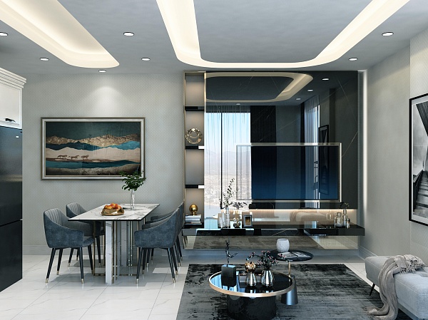 Апартаменты 2+1 (93 кв.м.)  в новостройке, Турция (№530)
