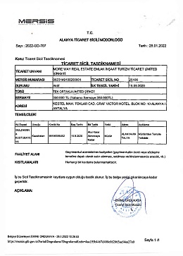 Регистрация Турция