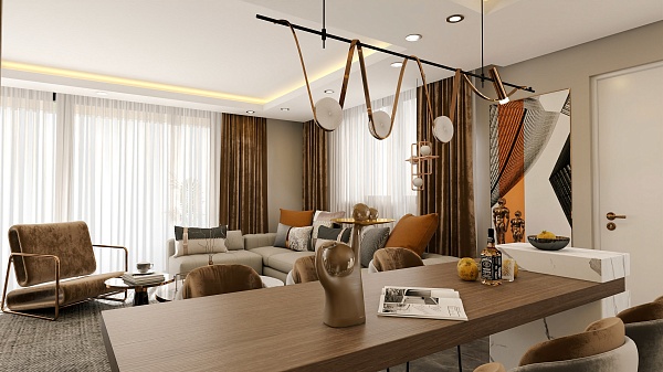 Апартаменты 3+1 (160 кв.м.)  в новостройке, Северный Кипр (№442)
